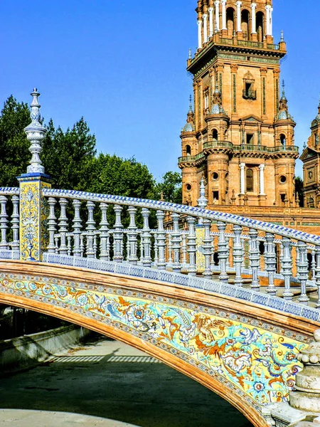 Plaza España Una Plaza Parque María Luisa Sevilla España — Foto de Stock