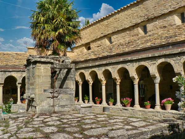 Cathedral Cloister Saint Vincent Roda Isabena Aragon Spain — Stock Photo, Image