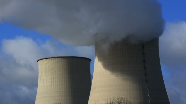 Central Nuclear Belleville Sur Loire Cher Centre Val Loire França — Vídeo de Stock