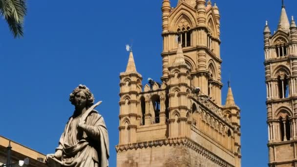 Der Dom Palermo Sizilien Italien Die Kathedrale Ist Eine Römisch — Stockvideo