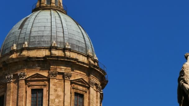 Cattedrale Palermo Sicilia Italia Cattedrale Una Chiesa Cattolica Romana Fondata — Video Stock