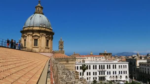 Katedrális Palermo Szicília Olaszország Katedrális Egy Római Katolikus Templom Amelyet — Stock videók
