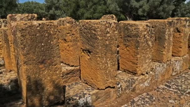 Agrigento Dolina Świątyń Syrakuzy Sycylia Włochy Grecki Szczątki Znajduje Się — Wideo stockowe