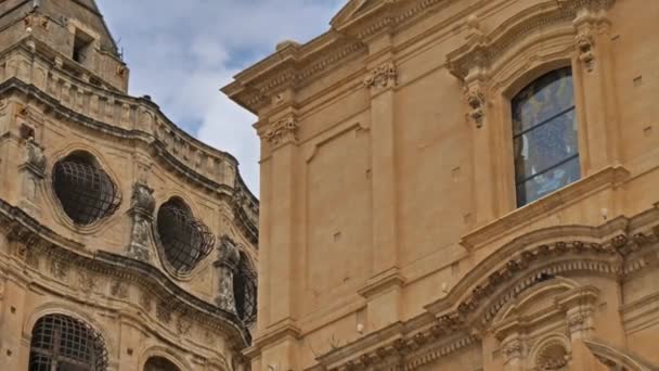 Noto Sicily Italy Duomo Roman Catholic Cathedral Built Early 18Th — Stock Video