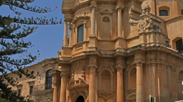 Noto Sizilien Italien Der Dom Ist Eine Römisch Katholische Kathedrale — Stockvideo