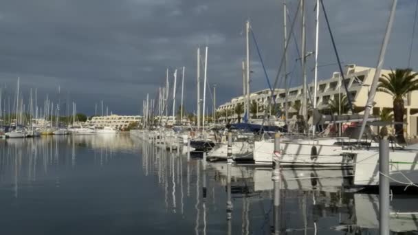 Grau Roi Port Camargue Gard Occitanie Francie Největší Evropský Přístav — Stock video