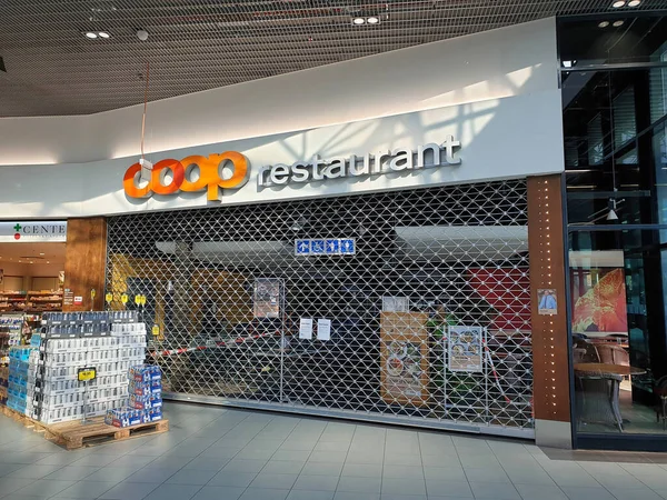 Dielsdorf Zurich Suiza Marzo 2020 Sucursal Restaurantes Coop Cierra Temporalmente Imagen De Stock