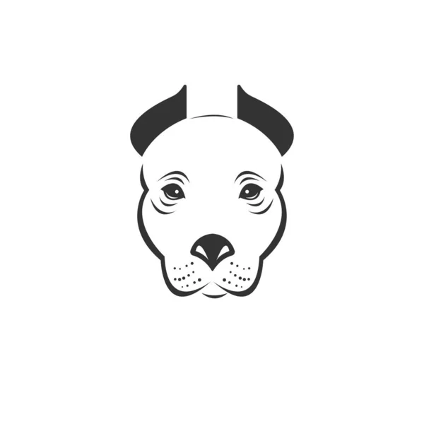 Imagen vectorial de un perro en blanco y negro. estilo de diseño. animal. ar — Archivo Imágenes Vectoriales