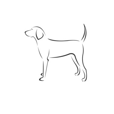 Vector Dog Head Black and White Logo, Sign, Design. symbol. Mamm