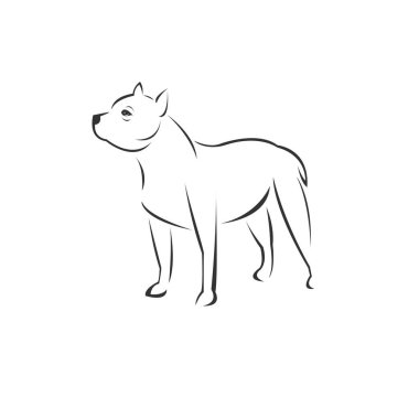 Vector Dog Head Black and White Logo, Sign, Design. symbol. Mamm