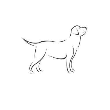 Vector Dog Head Black and White Logo, Sign, Design. symbol. Mamm