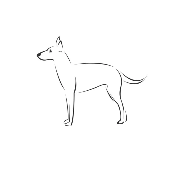 Vector Dog Head Black and White Logo, Sign, Design символ. Мама. — стоковий вектор