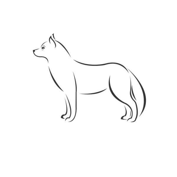 Cabeza de perro vectorial Logotipo blanco y negro, signo, diseño. símbolo. Mamma. — Vector de stock
