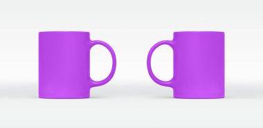 Arka planda kahve ya da çay fincanı. Boş kupa farklı taraflarla birleşir. Boş hediye pint marka şablonu. Senin tasarımın için cam gibi restoran temizliği..