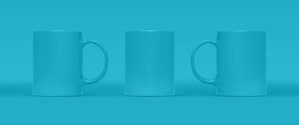 背景にコーヒーやティーカップ 空のマグカップは異なる側面でモックアップします 空のギフトピンセットブランディングテンプレート あなたのデザインのためのガラスレストランクリーンタンク — ストック写真