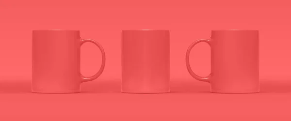 Arka Planda Kahve Çay Fincanı Boş Kupa Farklı Taraflarla Birleşir — Stok fotoğraf