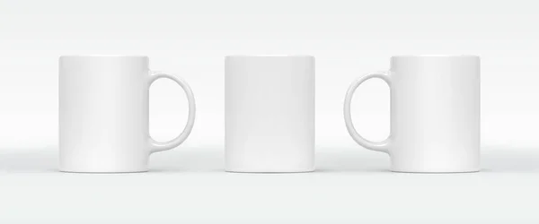 Arka Planda Kahve Çay Fincanı Boş Kupa Farklı Taraflarla Birleşir — Stok fotoğraf
