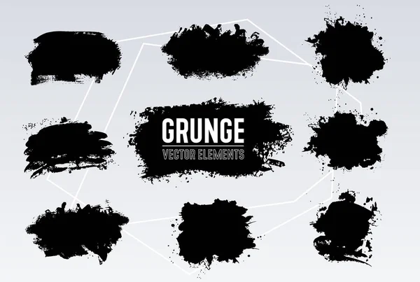 Fundo Grunge Preto Branco Textura Sobreposição Estresse Para Seu Design — Vetor de Stock