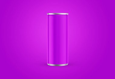 Alüminyum ince, arka planda izole edilebilir. Gazoz tasarım için iyi kullanılabilir içecek, bira, soda, meyve suyu, su veya alkol.