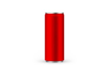 Alüminyum ince, arka planda izole edilebilir. Gazoz tasarım için iyi kullanılabilir içecek, bira, soda, meyve suyu, su veya alkol.