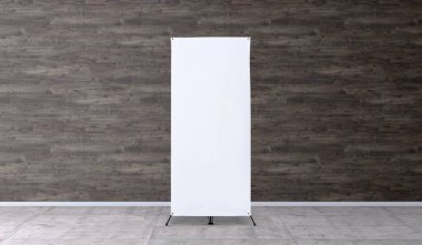 Eğitim ya da tanıtım için X-stand afişi. Boş şablon, önizleme için boş pankart görüntüsü. Tasarımın için hazırlan..