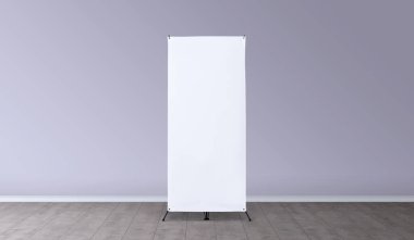 Eğitim ya da tanıtım için X-stand afişi. Boş şablon, önizleme için boş pankart görüntüsü. Tasarımın için hazırlan..