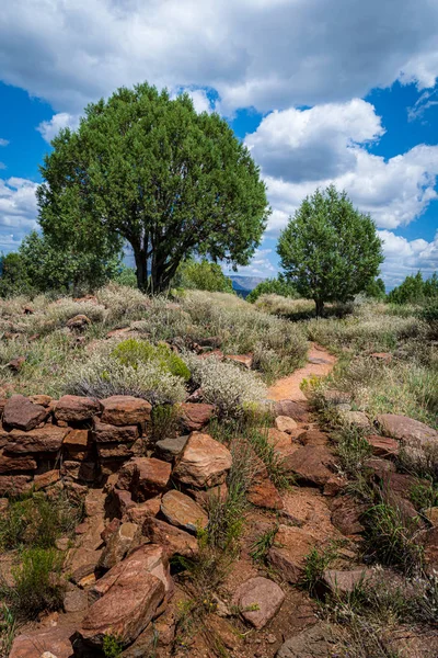 Payson, Arizona 'daki Shoofly Village Arkeolojik Kalıntıları' na giden bir iz var.