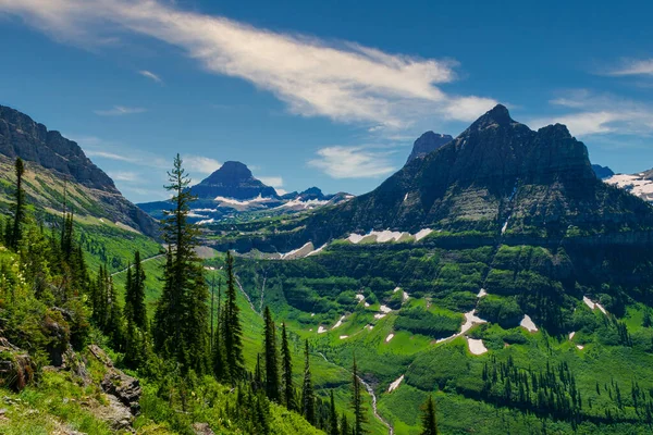 4885 Hoch Über Dem Tal Des Glacier National Park Können — Stockfoto