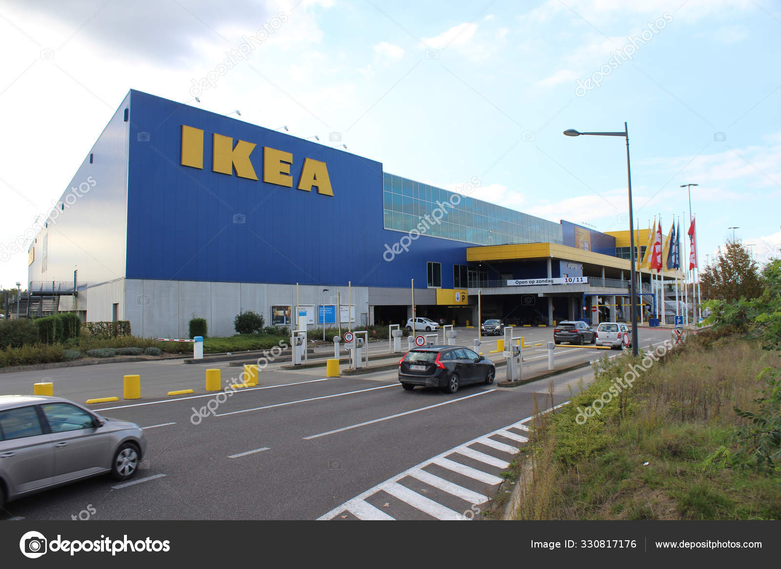 Gent Belgium October 2019 View Ikea Warehouse Store Gent Ikea