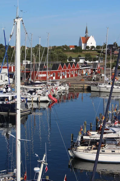 Bagenkop Denemarken Juli 2019 Uitzicht Pittoreske Haven Van Bagenkop Denemarken — Stockfoto