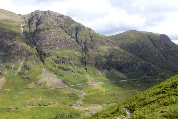 Blick Auf Den Berühmten Glencoe Pass Und Die Hochland Schottlands — Stockfoto