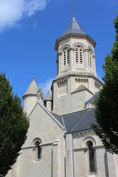 Église Pittoresque Notre Dame Echire Près Niort Dans Région Des — Photo