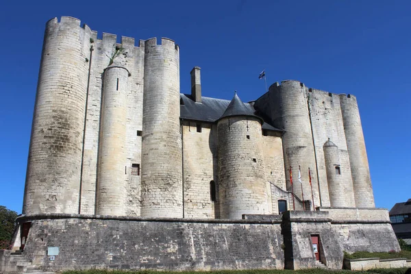 Niort França Julho 2017 Imponente Donjon Niort Old Keep Chteau — Fotografia de Stock