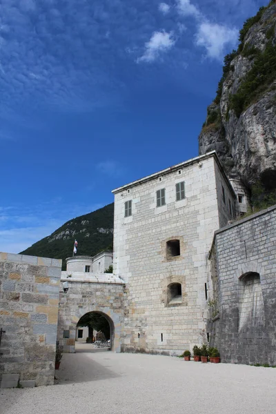 Leaz França Agosto 2016 Parte Forte Inferior Fort Ecluse Situado — Fotografia de Stock