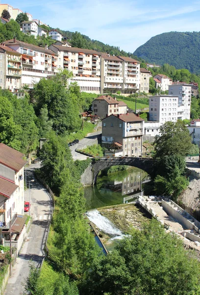 Sainte Claude França Agosto 2016 Vista Pitoresca Cidade Sainte Claude — Fotografia de Stock