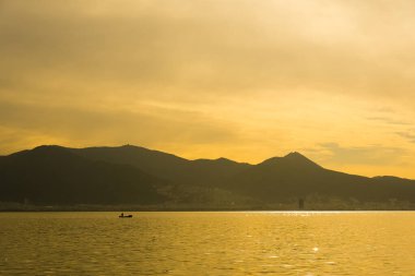 arkaplan için çeşitli gün batımı fotoğrafları