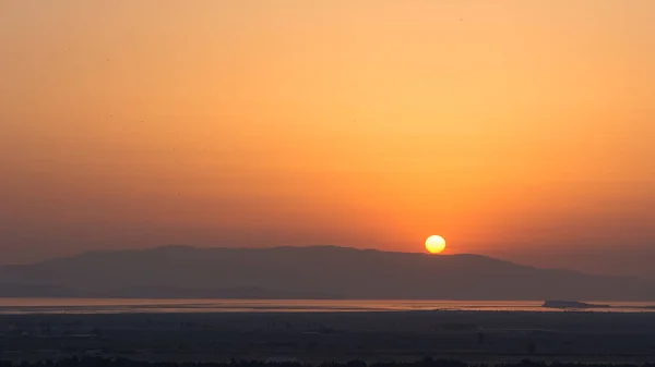 Verschiedene Sonnenuntergangsfotos Als Hintergrund — Stockfoto