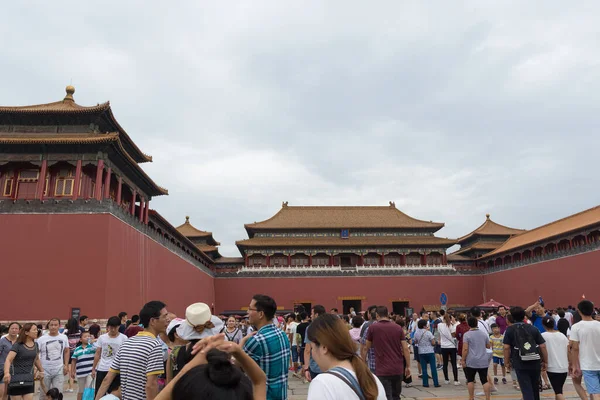 Beijing China Серпня 2016 Tianmen Square Новинах — стокове фото