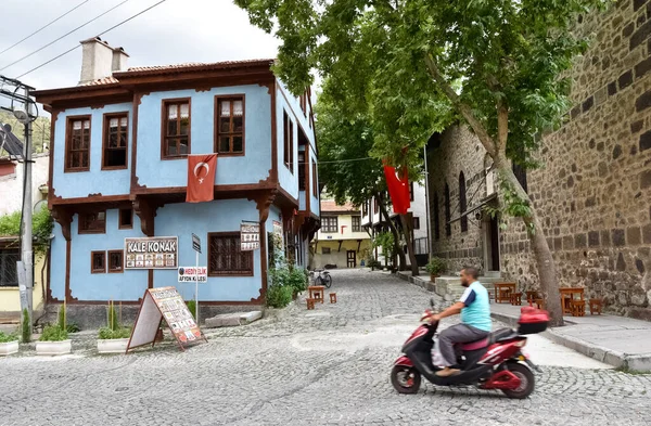 Afyonkarahisar Turquía 2017 Antiguo Asentamiento Casas Históricas Calles Afyonkarahisar Con —  Fotos de Stock