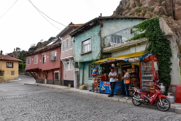 Afyonkarahisar Turquía 2017 Antiguo Asentamiento Casas Históricas Calles Afyonkarahisar Con —  Fotos de Stock