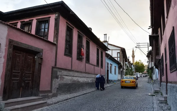 Afyonkarahisar Türkei 2017 Alte Siedlung Und Historische Häuser Straßen Von — Stockfoto