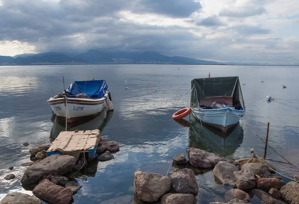 Abrigo Pesca Mar Barcos Pesca Fotos Paisagem — Fotografia de Stock