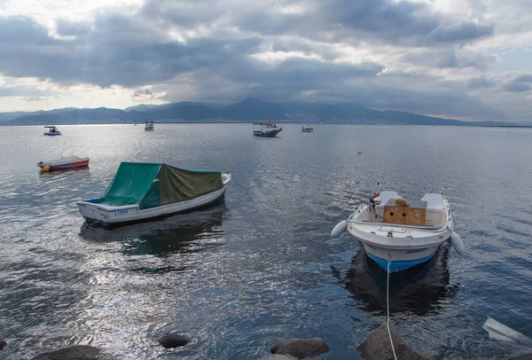 Fiskeskydd Hav Fiskebåtar Landskapsbilder — Stockfoto