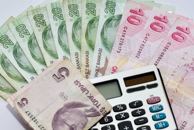 İzmir, 25 Ocak 2020. Türk lira fotoğrafları. haber için.