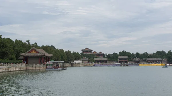 2016北京 夏の宮殿 夏の宮殿がある地域で訪問する場所 宮殿や湖や遊歩道 — ストック写真