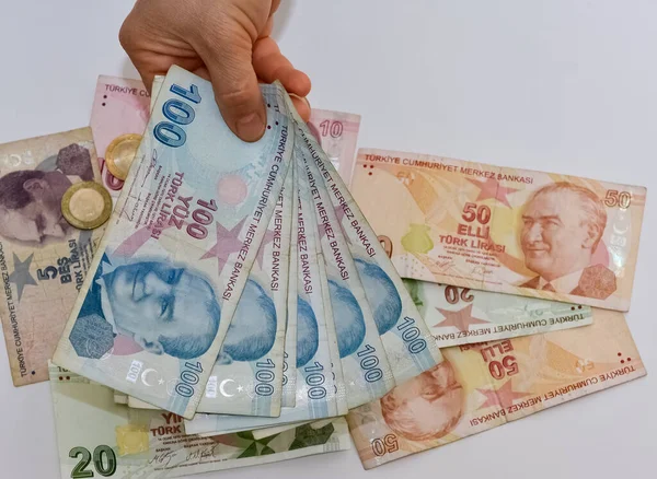 Türk lirası, nakit para fotoğrafları. haber fotoğrafları.