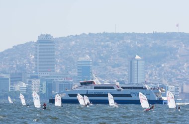 İzmir, Türkiye. 29 Eylül 2019. Yelkenli yarışı. Haber amaçIı.