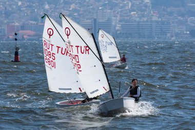 İzmir, Türkiye. 29 Eylül 2019. Yelkenli yarışı. Haber amaçIı.
