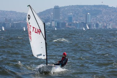 İzmir, Türkiye. 29 Eylül 2019. Yelkenli yarışı. Haber amaçIı.