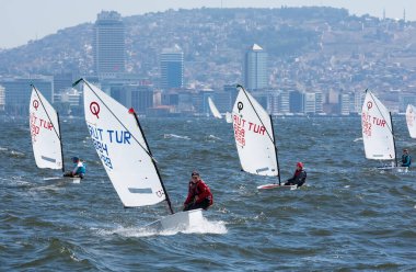 İzmir, Türkiye. 29 Eylül 2019. Yelkenli yarışı. Haber amaçIı.
